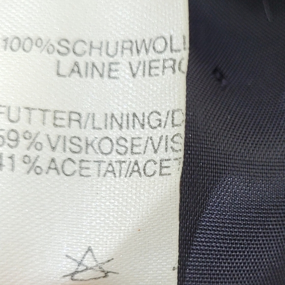 Basler Wool Longline Blazer Classic Preppy Houndstooth Statement Jacket - Picture 9 of 10